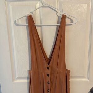 Cropped overall jumpsuit